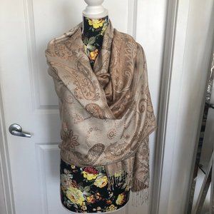 100% Silk Scarf from India